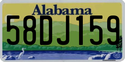 AL license plate 58DJ159