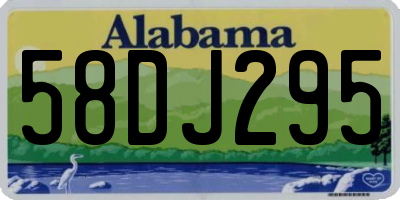 AL license plate 58DJ295