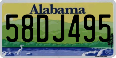 AL license plate 58DJ495