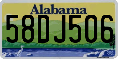 AL license plate 58DJ506