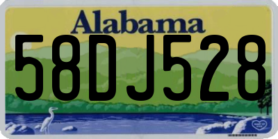 AL license plate 58DJ528