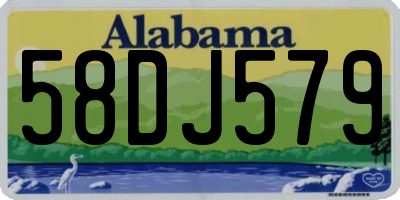 AL license plate 58DJ579