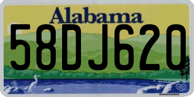 AL license plate 58DJ620