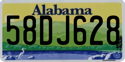 AL license plate 58DJ628
