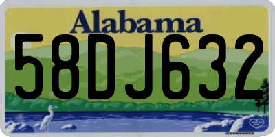AL license plate 58DJ632