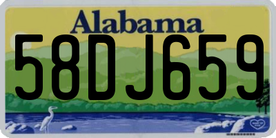 AL license plate 58DJ659