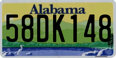 AL license plate 58DK148
