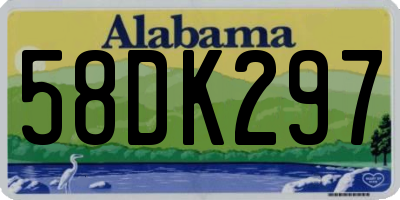 AL license plate 58DK297