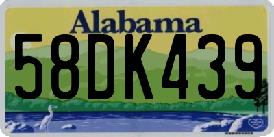 AL license plate 58DK439