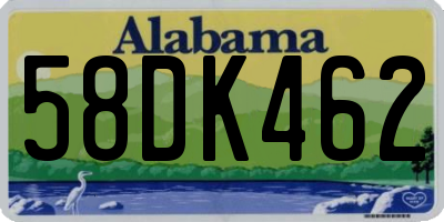 AL license plate 58DK462