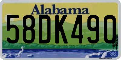 AL license plate 58DK490