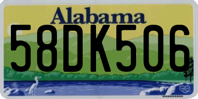 AL license plate 58DK506