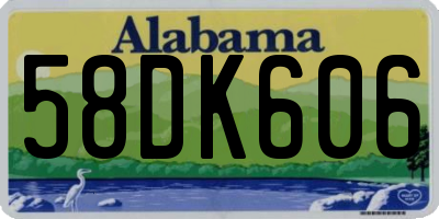 AL license plate 58DK606