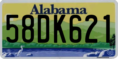 AL license plate 58DK621