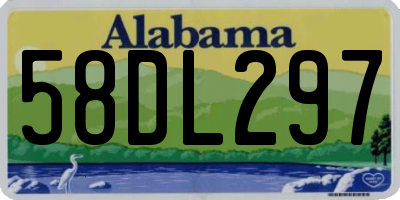 AL license plate 58DL297