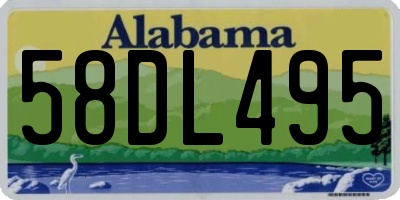 AL license plate 58DL495
