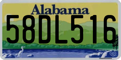 AL license plate 58DL516