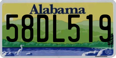 AL license plate 58DL519