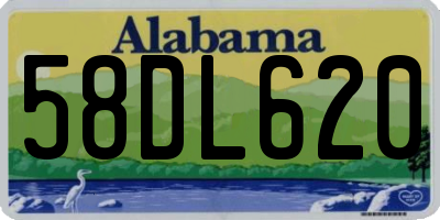 AL license plate 58DL620