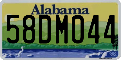 AL license plate 58DM044