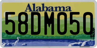 AL license plate 58DM050