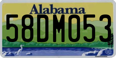 AL license plate 58DM053