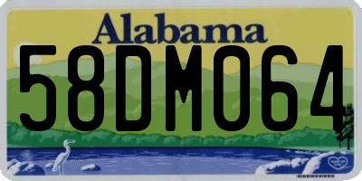 AL license plate 58DM064