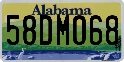 AL license plate 58DM068
