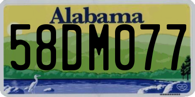 AL license plate 58DM077