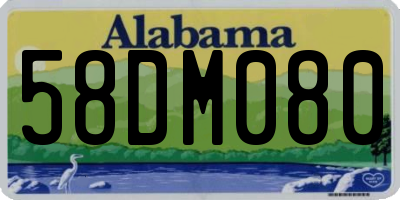 AL license plate 58DM080