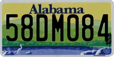 AL license plate 58DM084
