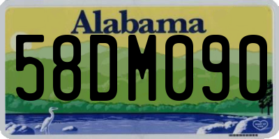AL license plate 58DM090