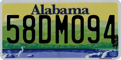 AL license plate 58DM094