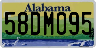 AL license plate 58DM095