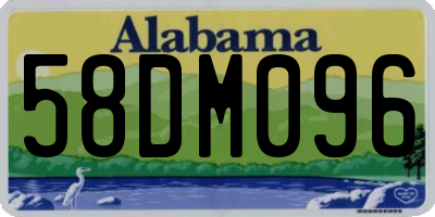 AL license plate 58DM096