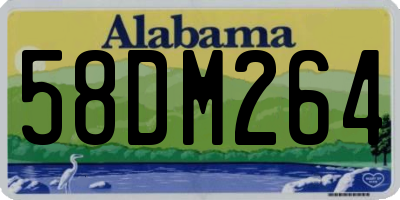 AL license plate 58DM264