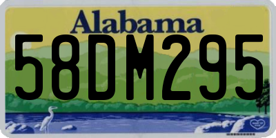 AL license plate 58DM295