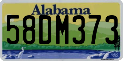 AL license plate 58DM373