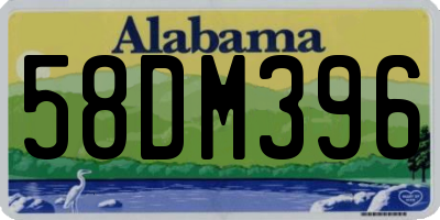 AL license plate 58DM396