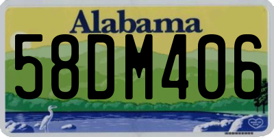 AL license plate 58DM406