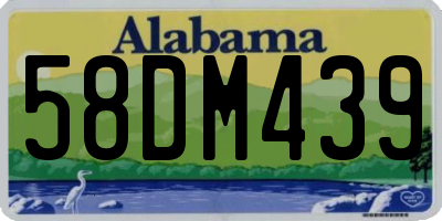 AL license plate 58DM439