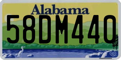AL license plate 58DM440