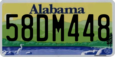 AL license plate 58DM448