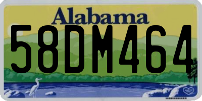 AL license plate 58DM464