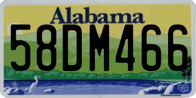 AL license plate 58DM466
