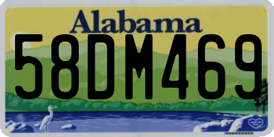 AL license plate 58DM469