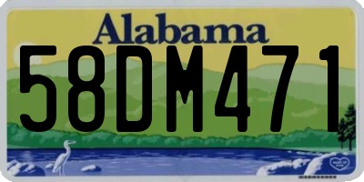 AL license plate 58DM471