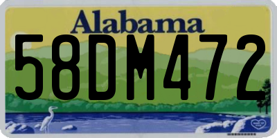AL license plate 58DM472