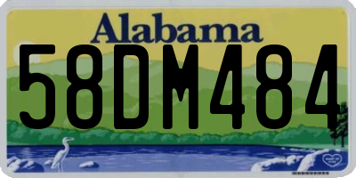 AL license plate 58DM484