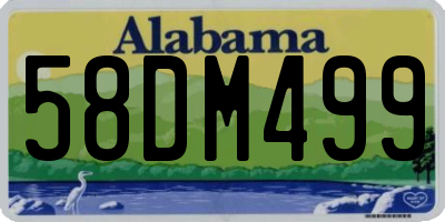 AL license plate 58DM499